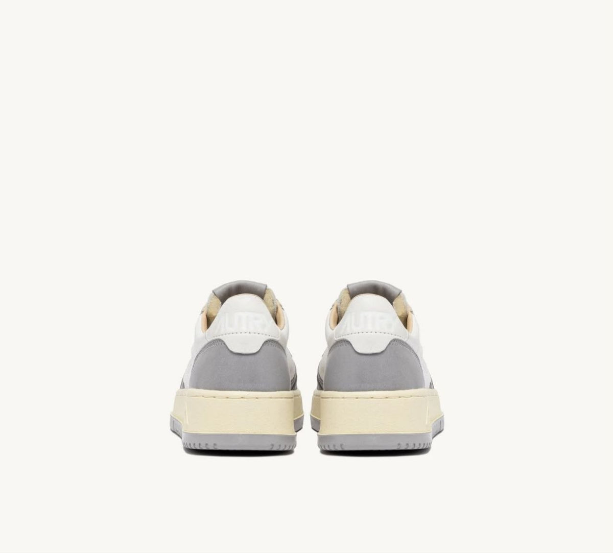 AUTRY SNEAKERS SNEAKERS MEDALIST LOW BICOLOR IN PELLE BIANCA E VAPOR